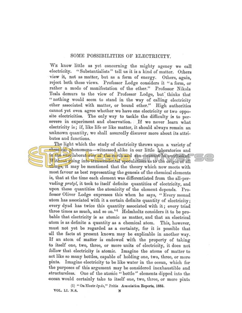 Preview of Some Possibilities of Electricity article