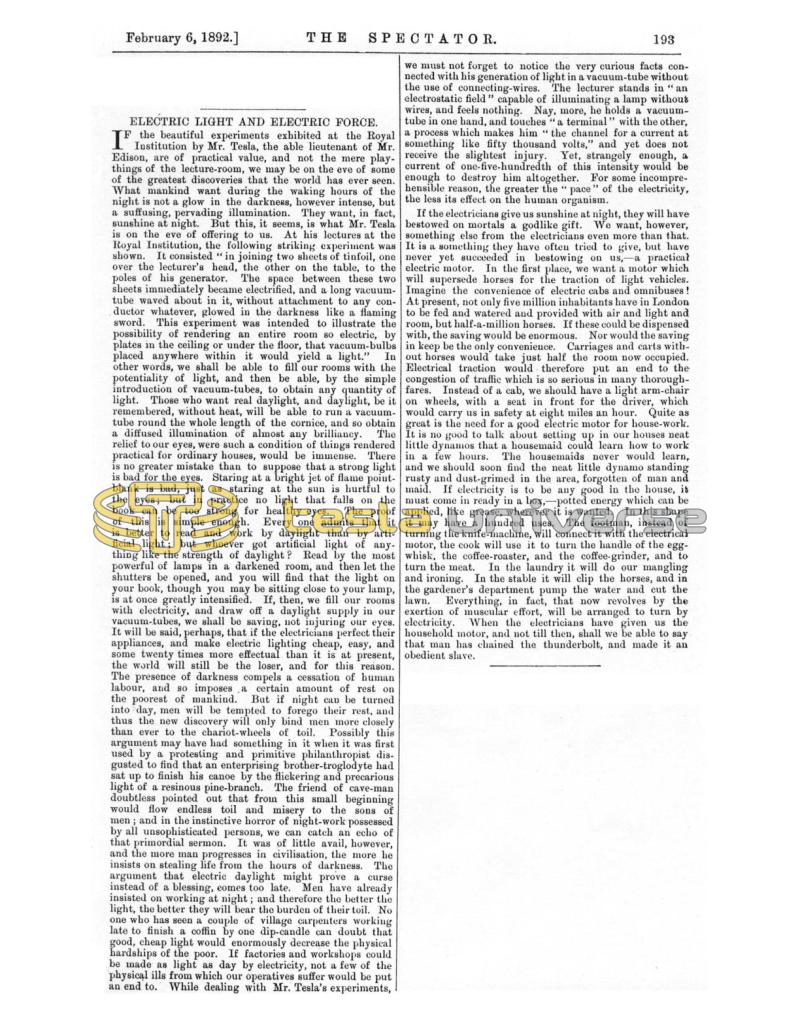 Preview of Electric Light and Electric Force article