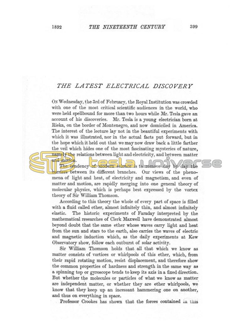 Preview of The Latest Electrical Discovery article