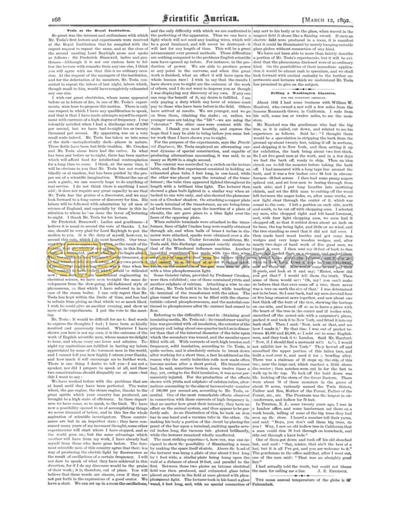 Preview of Tesla at the Royal Institution article