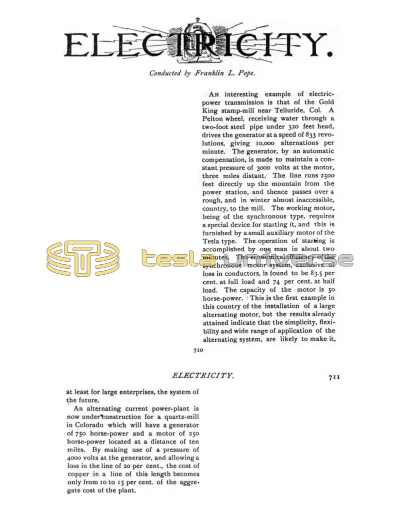 Preview of Electricity - The Power Transmission System of Gold King Mill in Telluride article