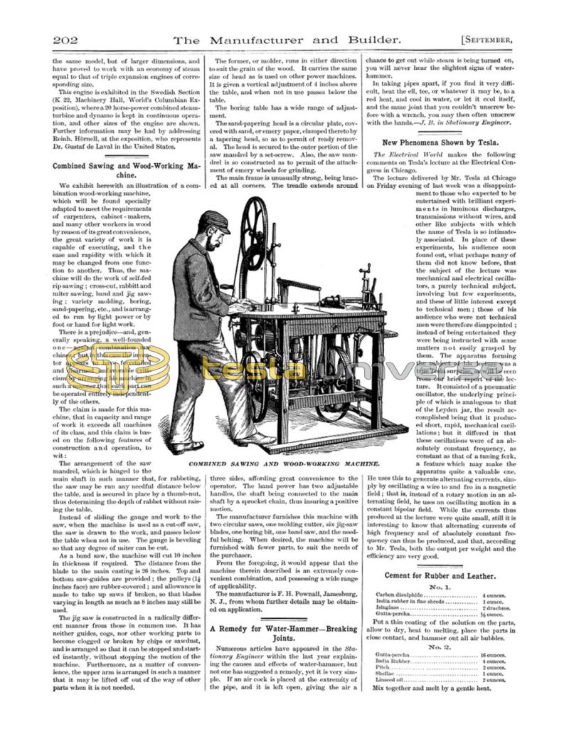 Preview of New Phenomena Shown by Tesla article