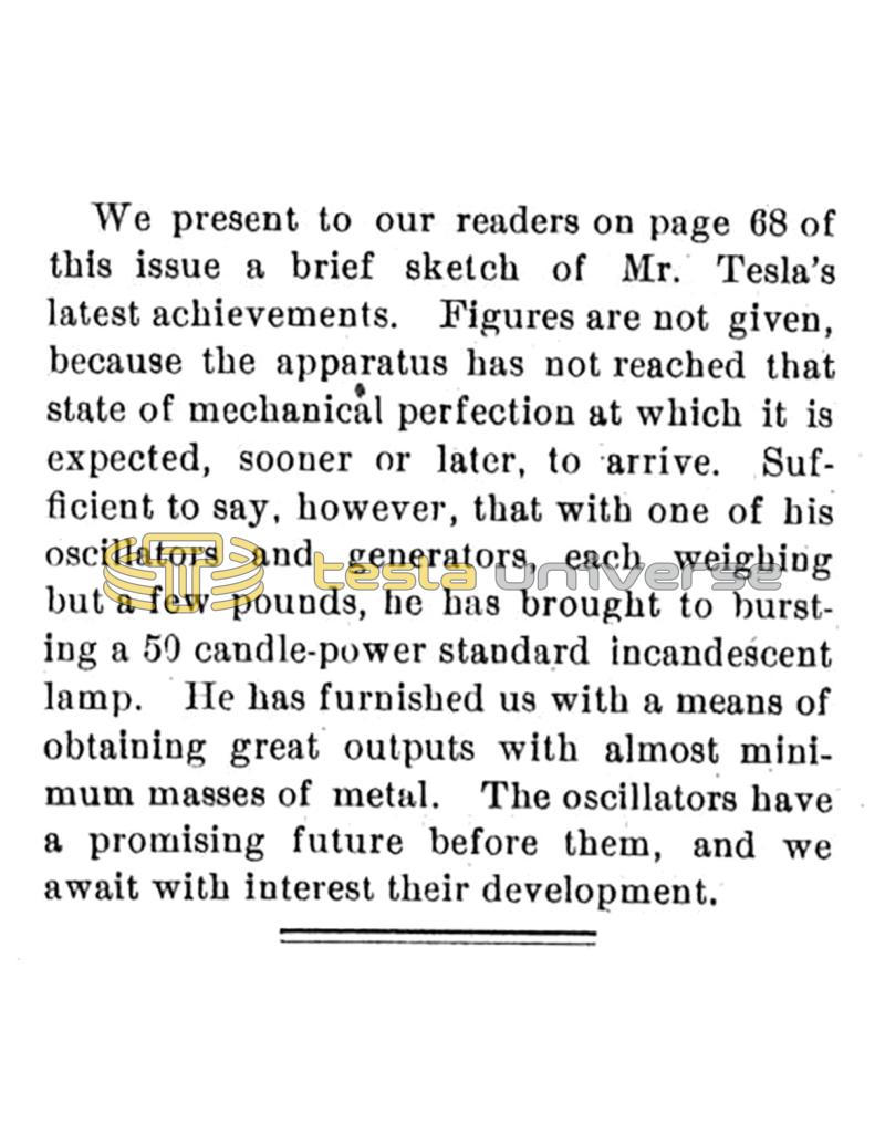 Preview of The Mechanical and Electrical Oscillators of Nikola Tesla - Editorial article