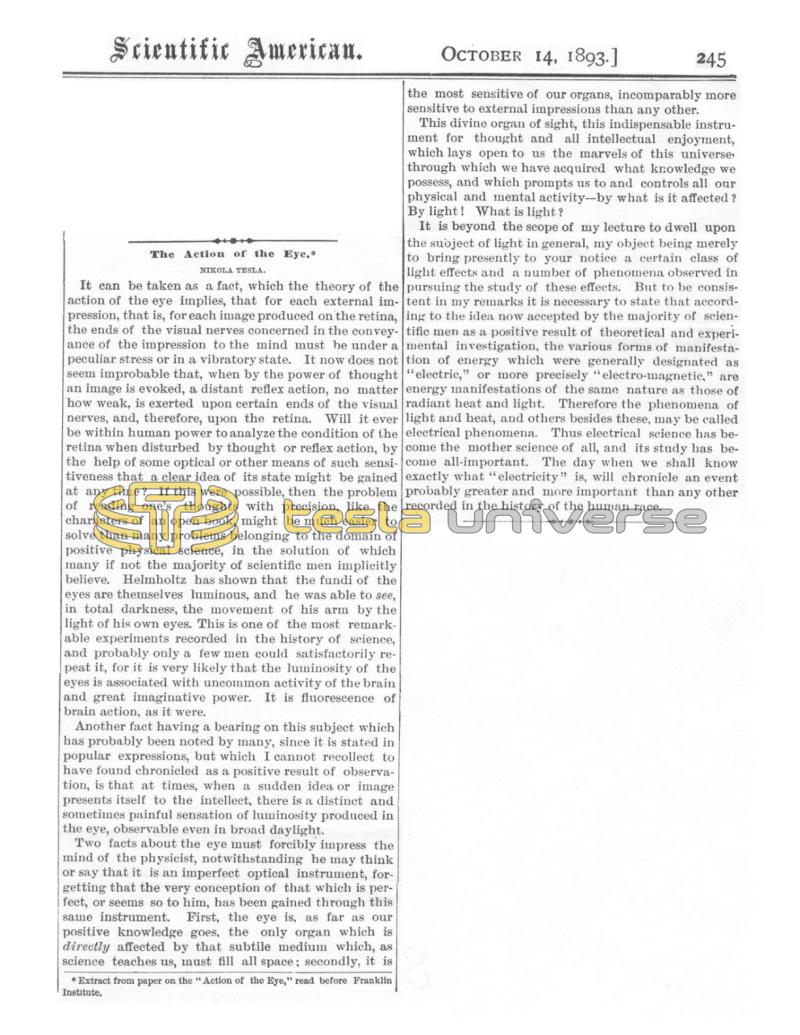 Preview of The Action of the Eye article