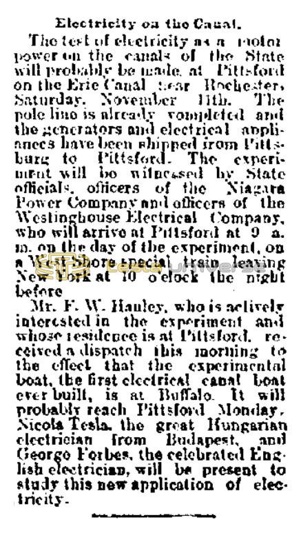 Preview of Electricity on the Canal article