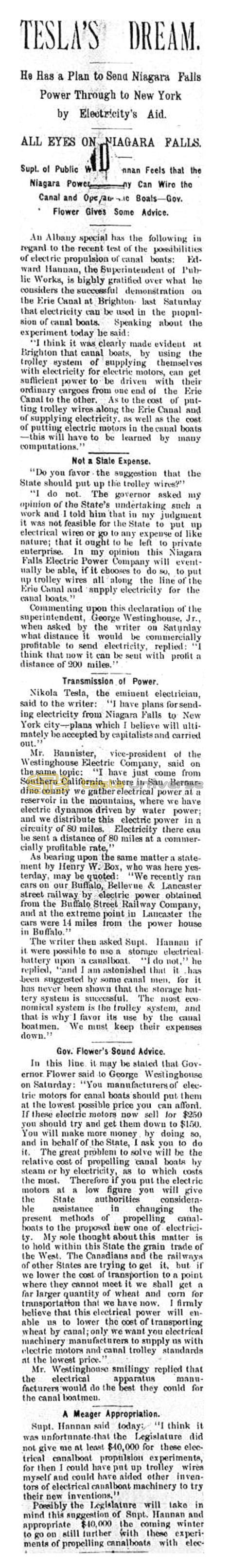 Preview of Tesla's Dream article