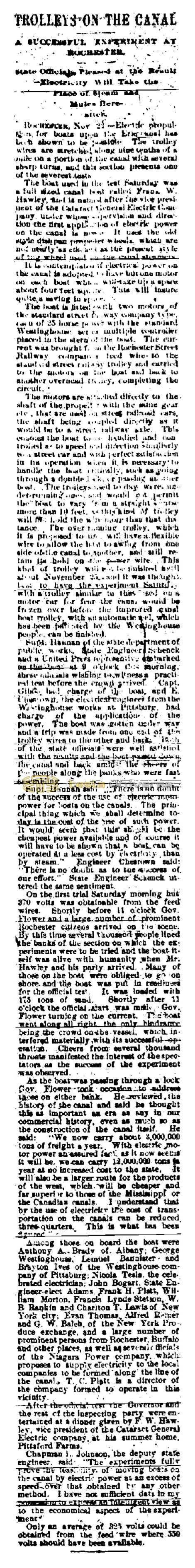 Preview of Trolleys on the Canal article
