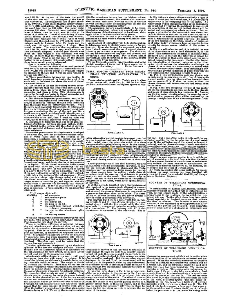 Preview of Tesla Motors Operated from Single-Phase Two-Wire Alternating Circuits article