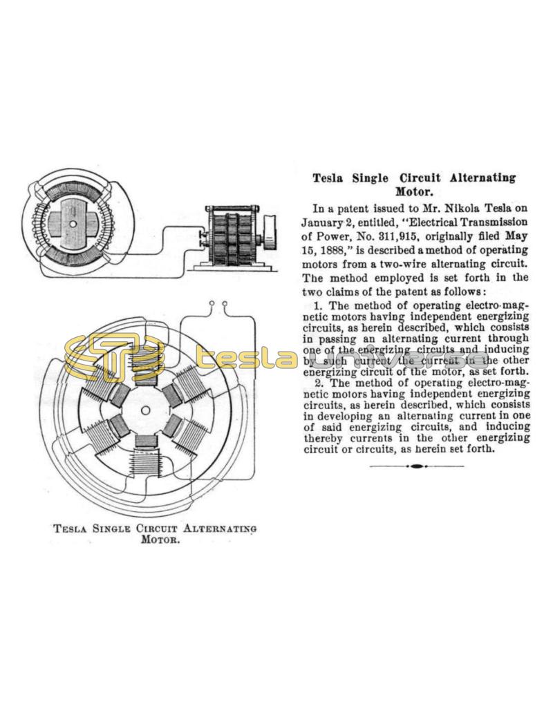 Preview of Tesla Single Circuit Alternating Motor article