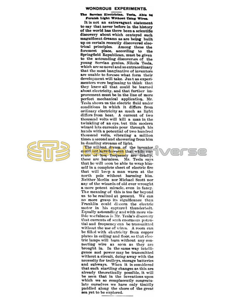 Preview of Wondrous Experiments article