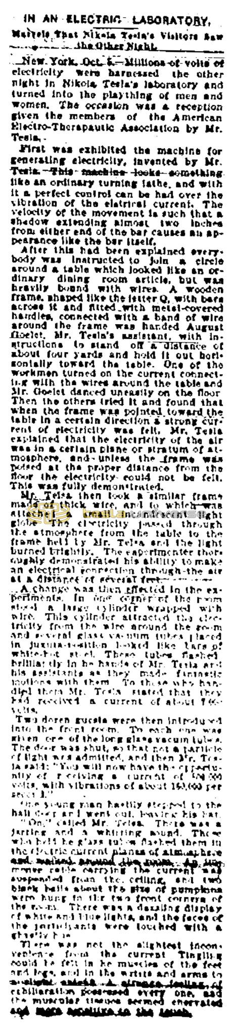 Preview of In an Electric Laboratory article