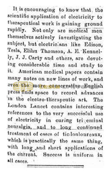Preview of Scientific Application of Electricity to Therapeutical Work article
