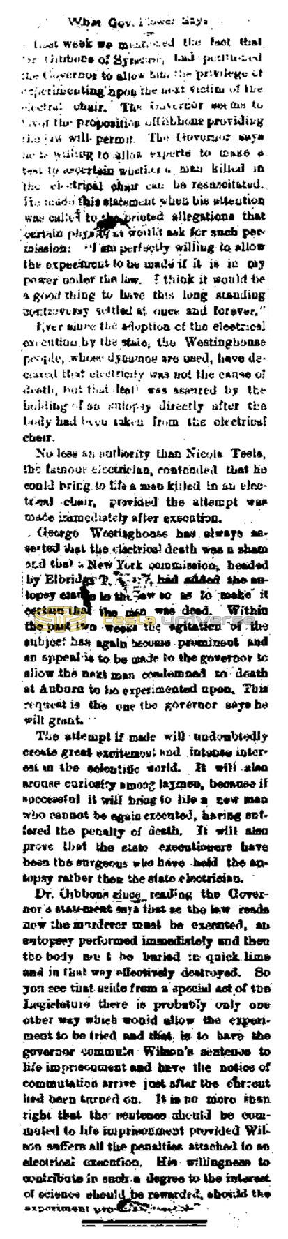 Preview of What Gov. Flower Says article