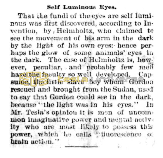 Preview of Self Luminous Eyes article