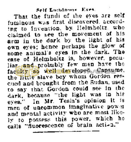 Preview of Self Luminous Eyes (reprint) article