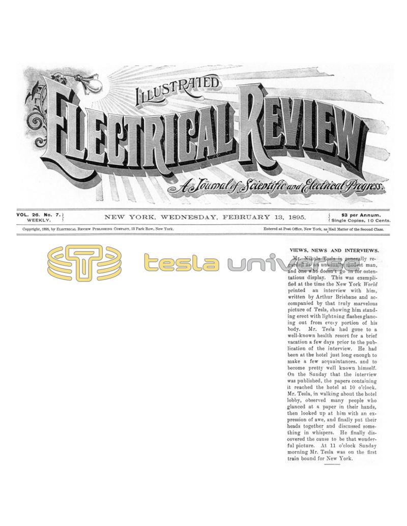 Preview of Views, News and Interviews - Tesla's Response to Fame article