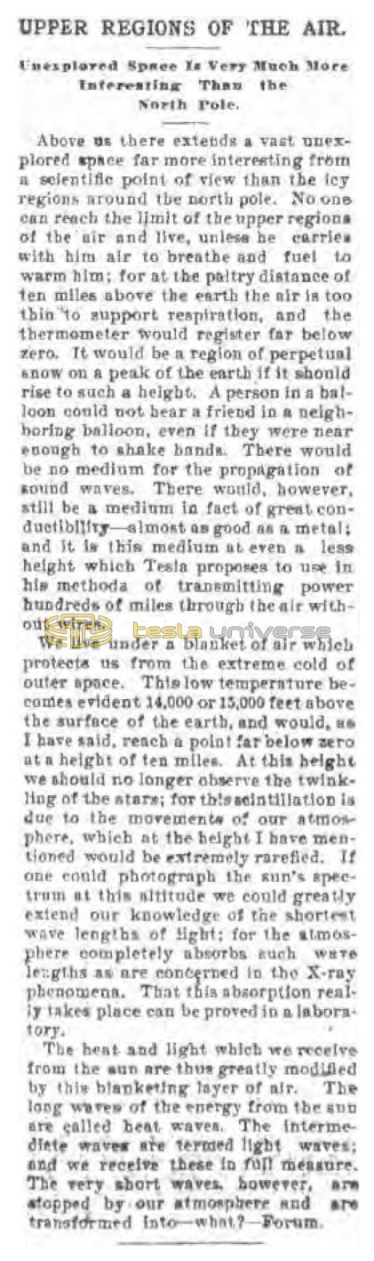 Preview of Upper Regions of the Air (reprint) article