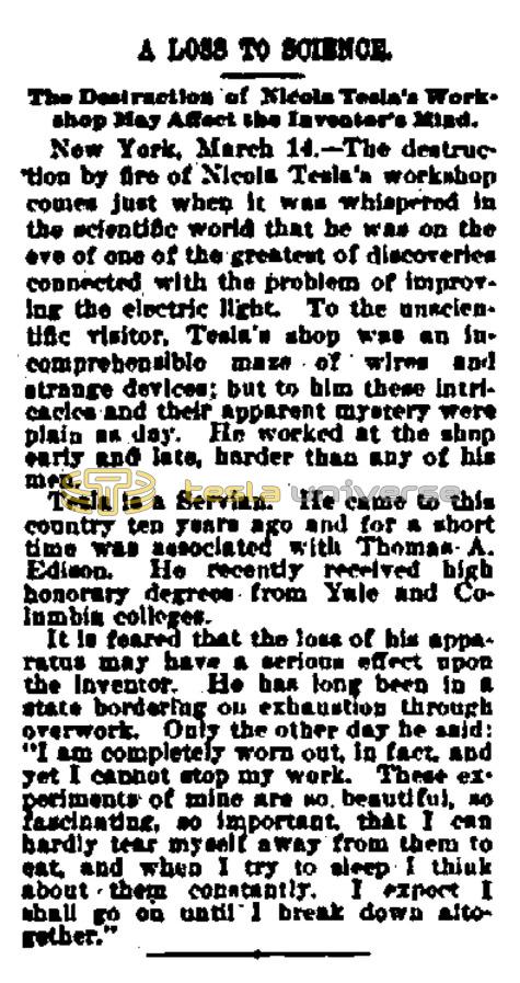 Preview of A Loss to Science article