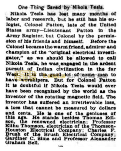 Preview of One Thing Saved by Nikola Tesla article