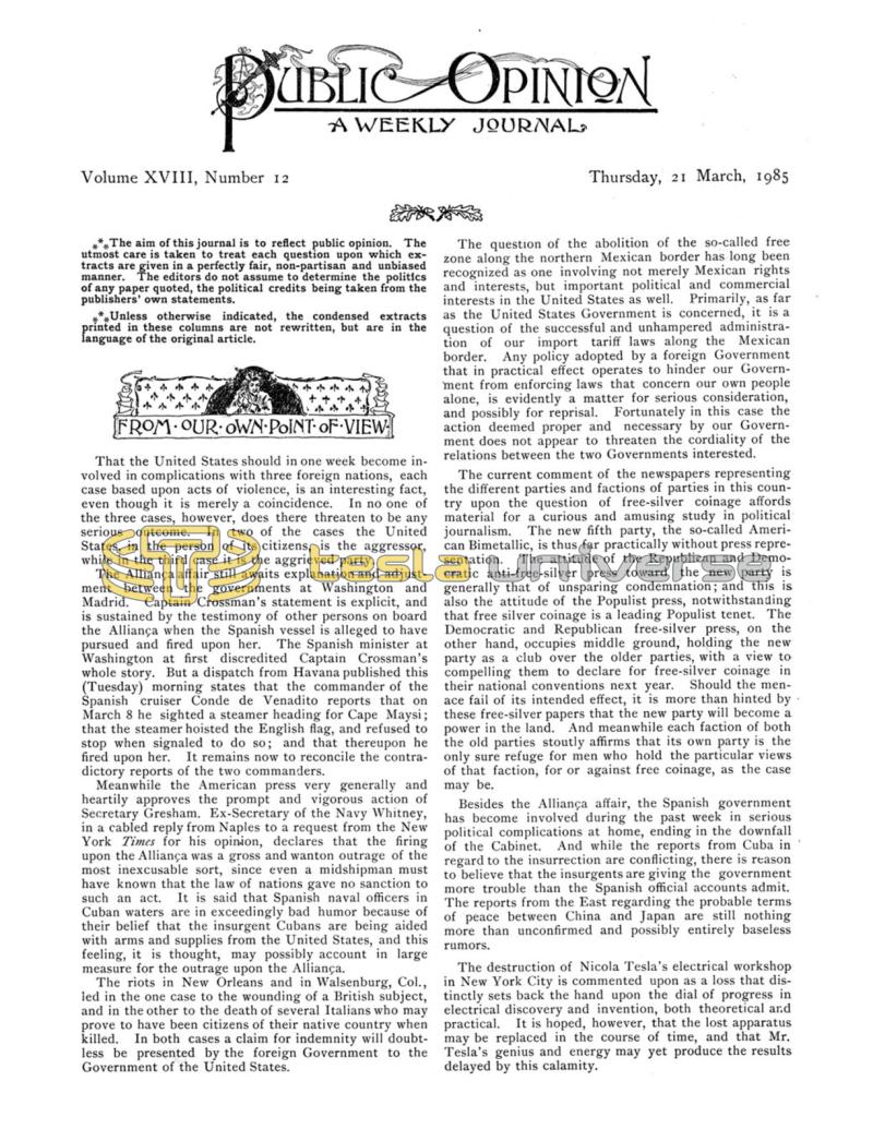 Preview of Nikola Tesla's Loss article