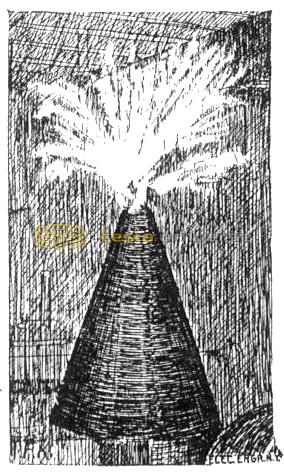 Sketch of Tesla oscillator pictured in Century Magazine