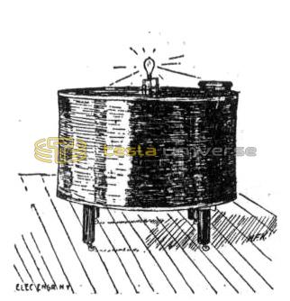 Drawing of Tesla's tuning table