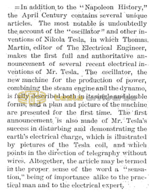 Preview of The Account of the Oscillator in April Century article