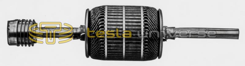 Tesla 10 HP Motor Rotating Primary