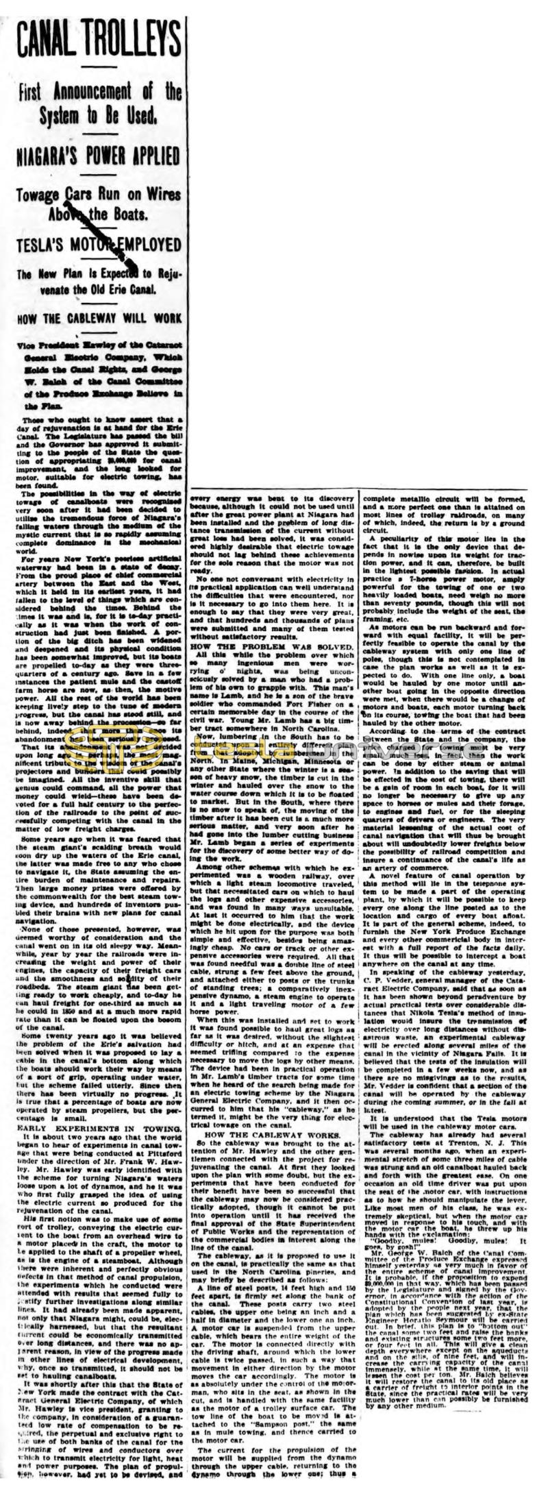 Preview of Canal Trolleys (reprint) article