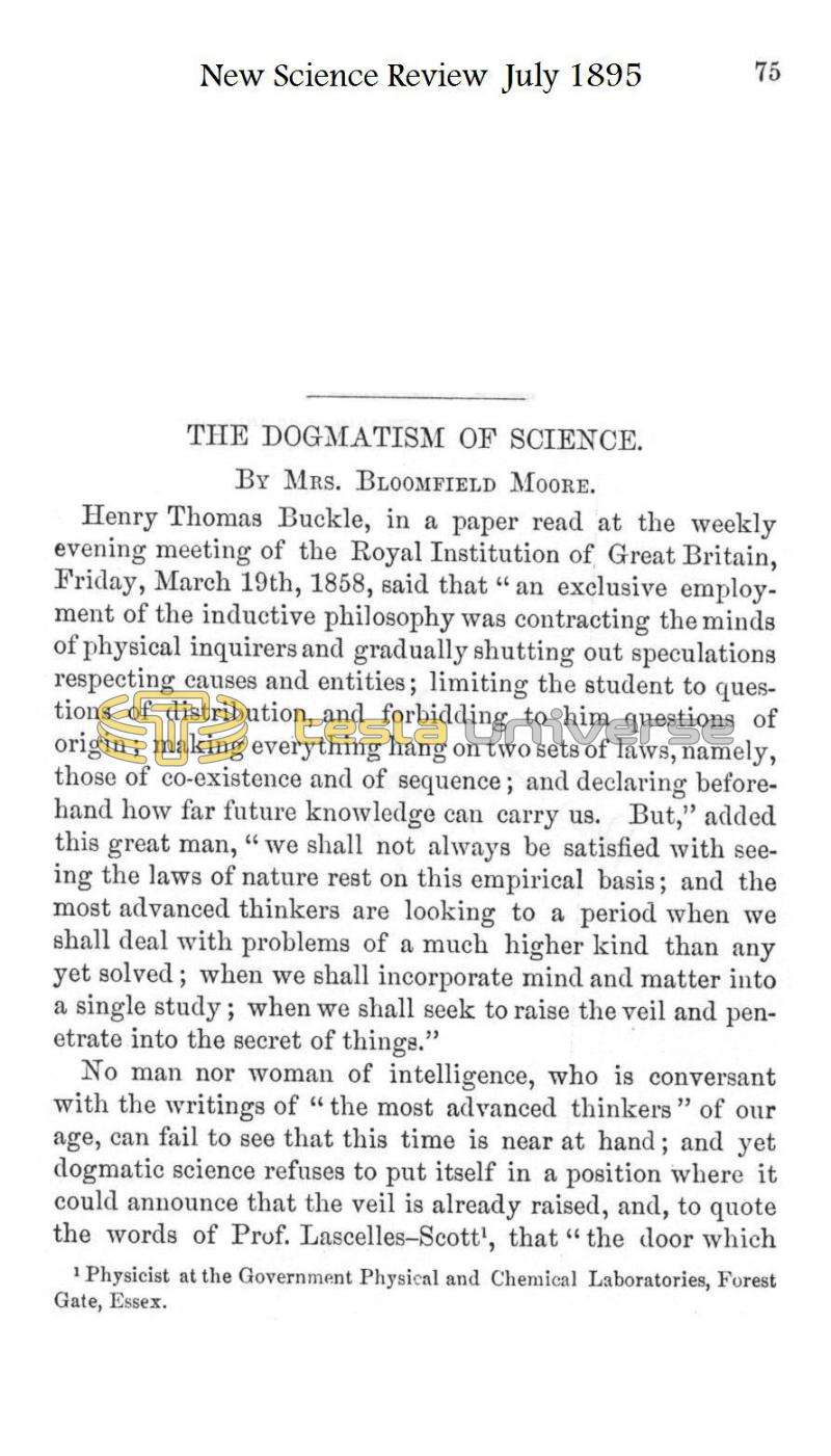 The Dogmatism of Science - Page 1