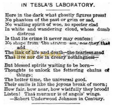 Preview of In Tesla's Laboratory (reprint) article