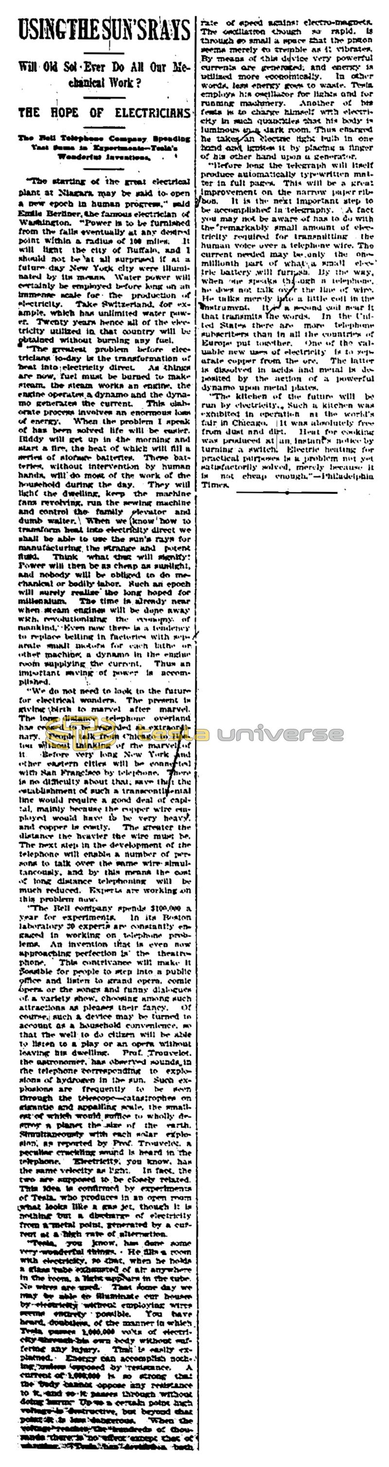 Preview of Using the Sun's Rays (reprint 2) article