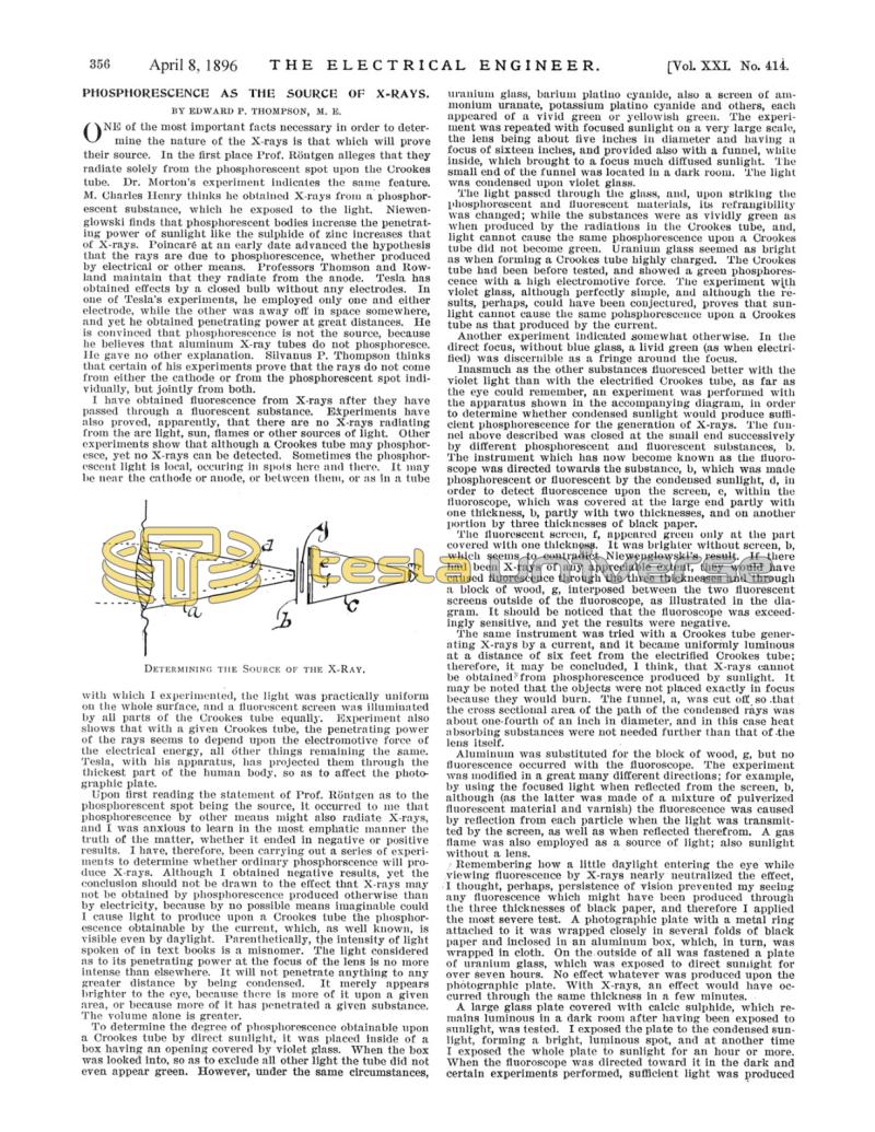 Preview of Phosphorescence as the Source of X-Rays article