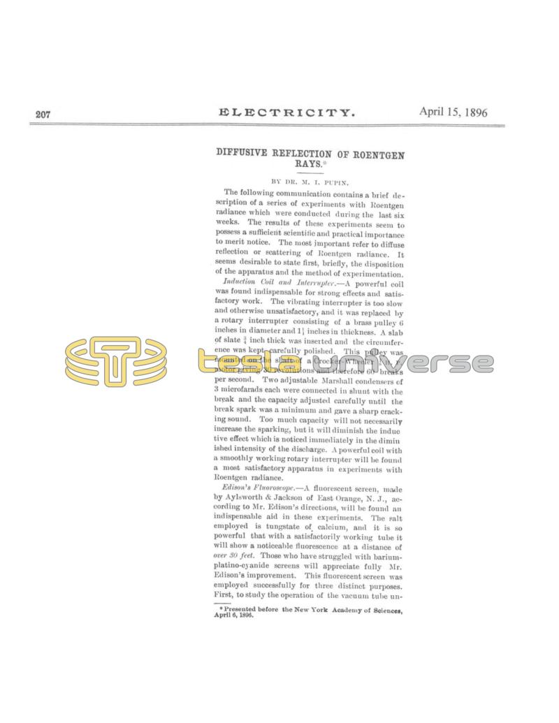 Preview of Diffusive Reflection of Roentgen Rays article