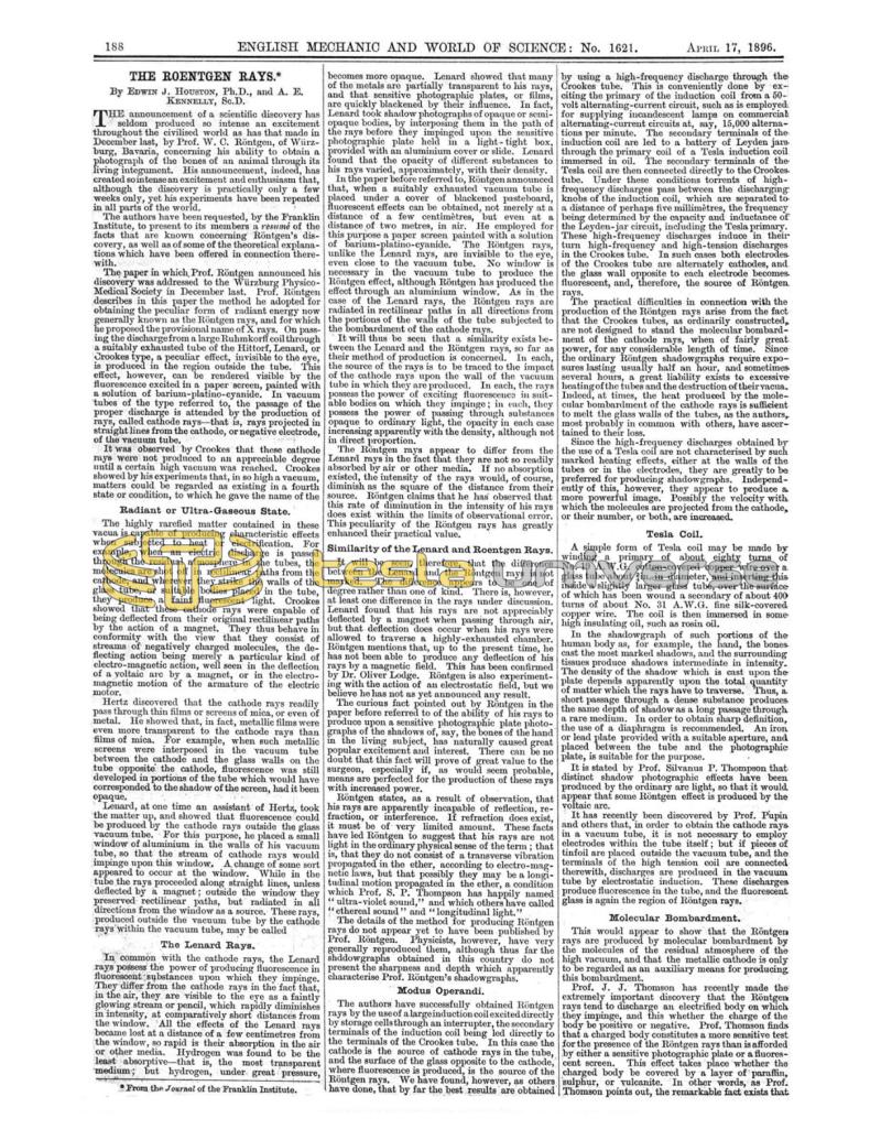 Preview of The Roentgen Rays article