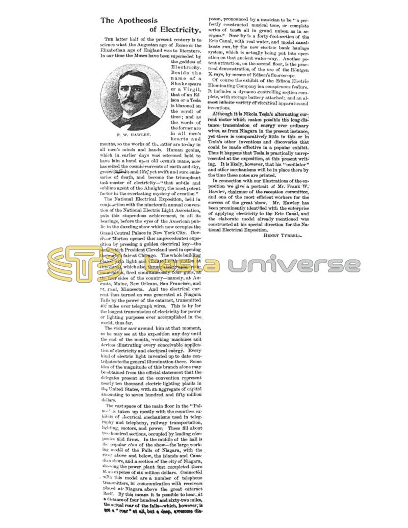 Preview of The Apotheosis of Electricity article