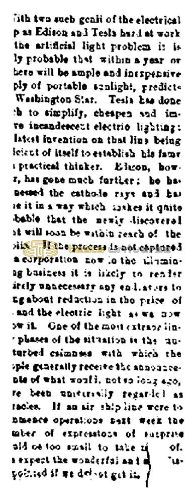 Preview of Edison and Tesla Hard at Work on the Artificial Light Problem article