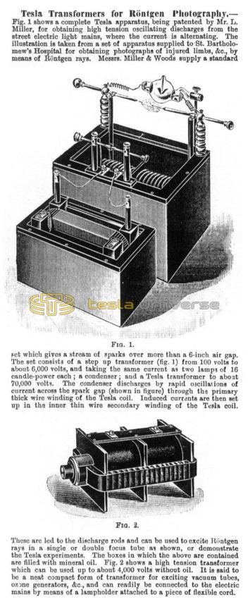 Preview of Tesla Transformers for Roentgen Photography article