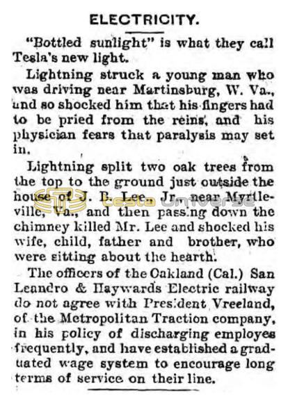 Preview of Electricity article