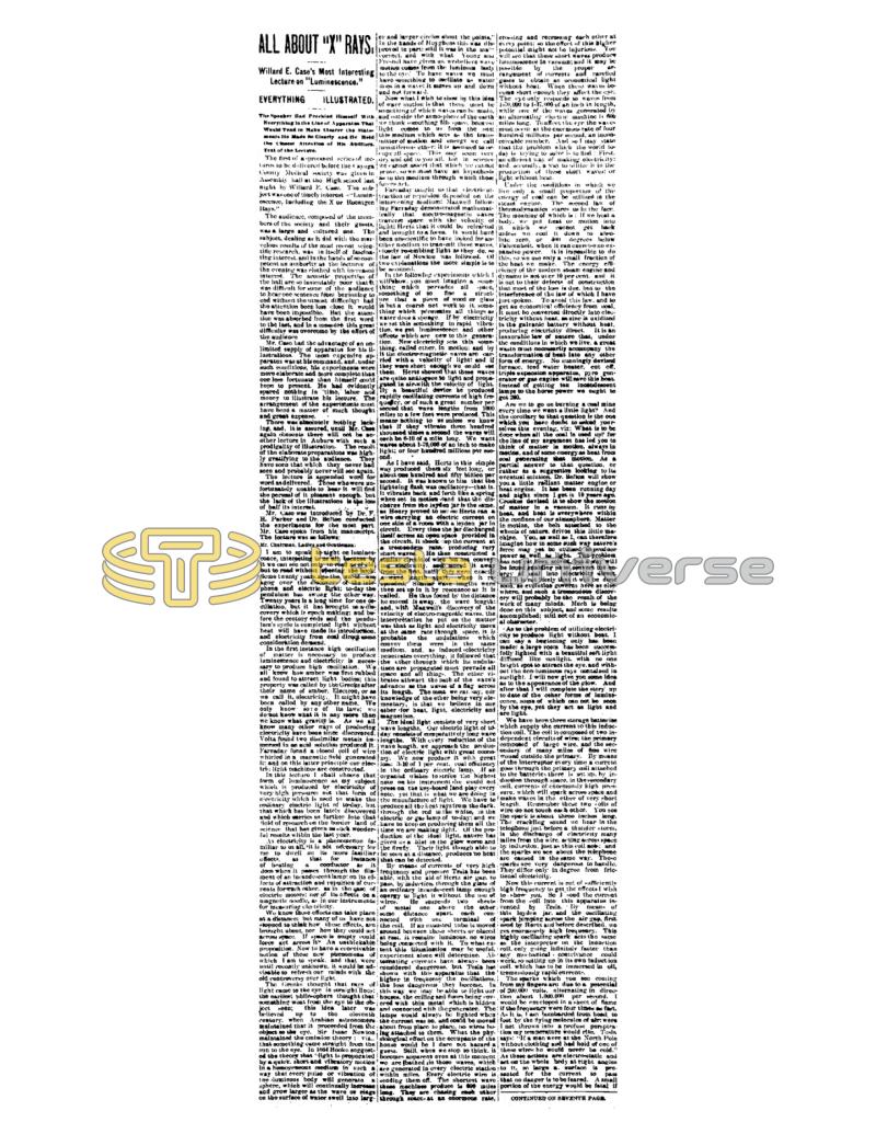 Preview of All About X-Rays article