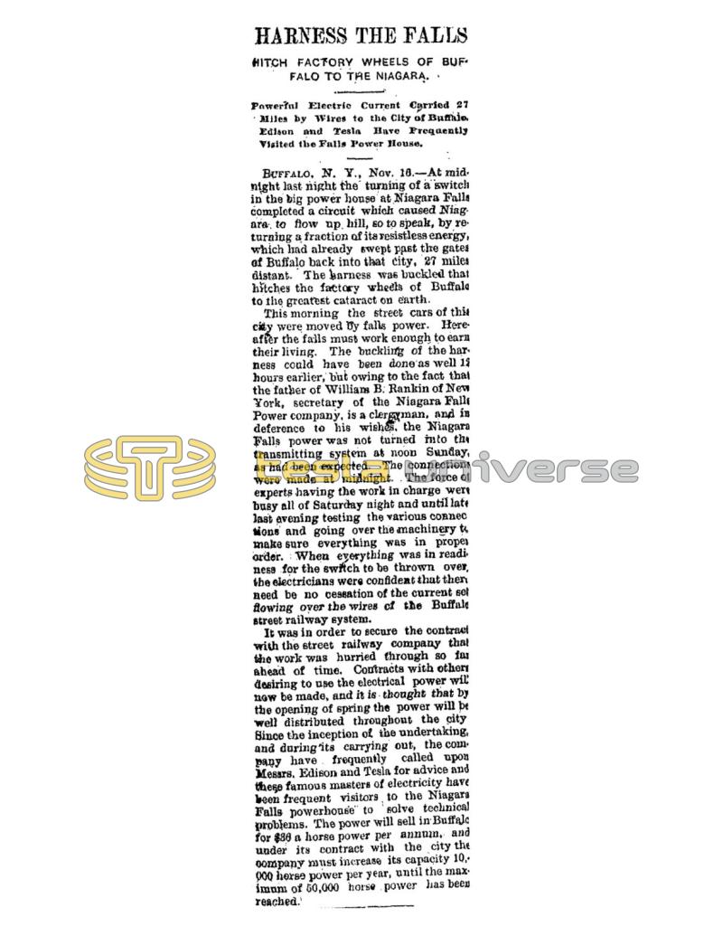 Preview of Harness the Falls article