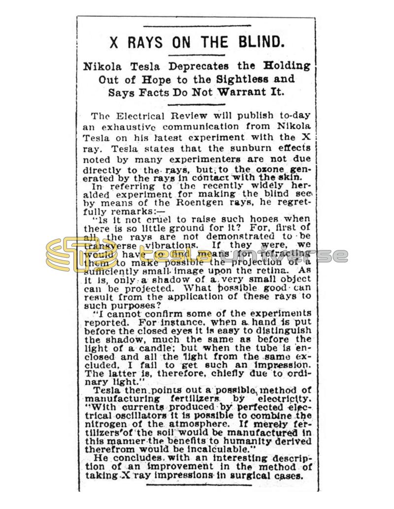 Preview of X Rays on the Blind article