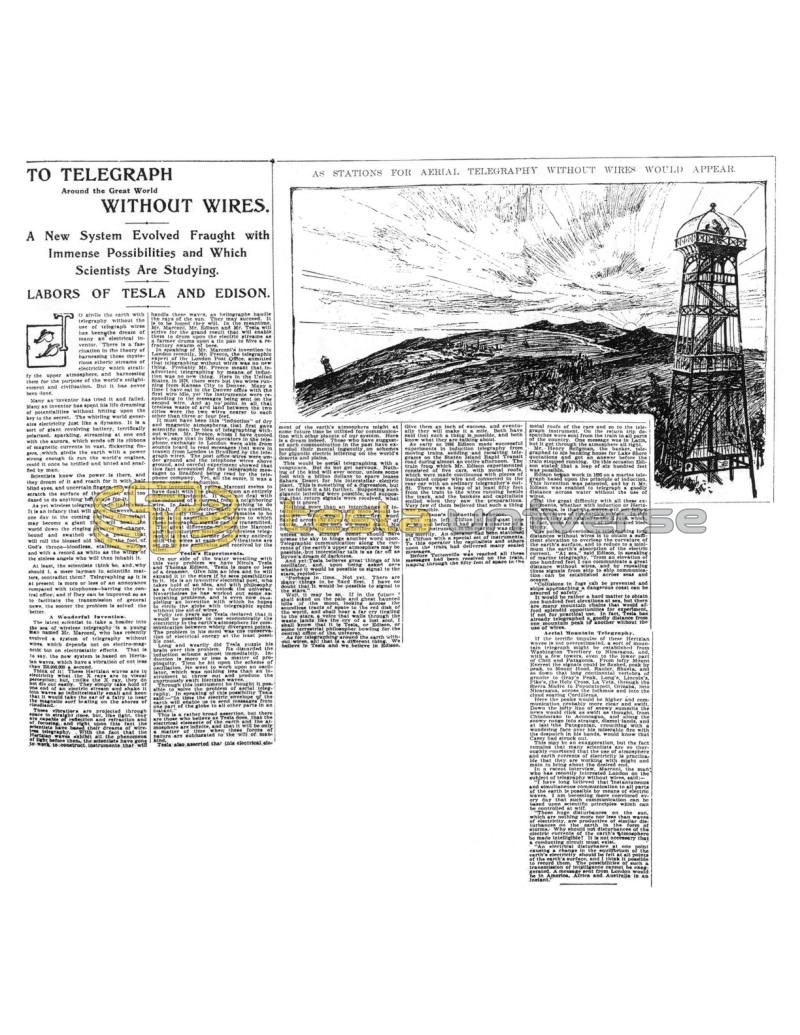 Preview of To Telegraph Around the Great World Without Wires article