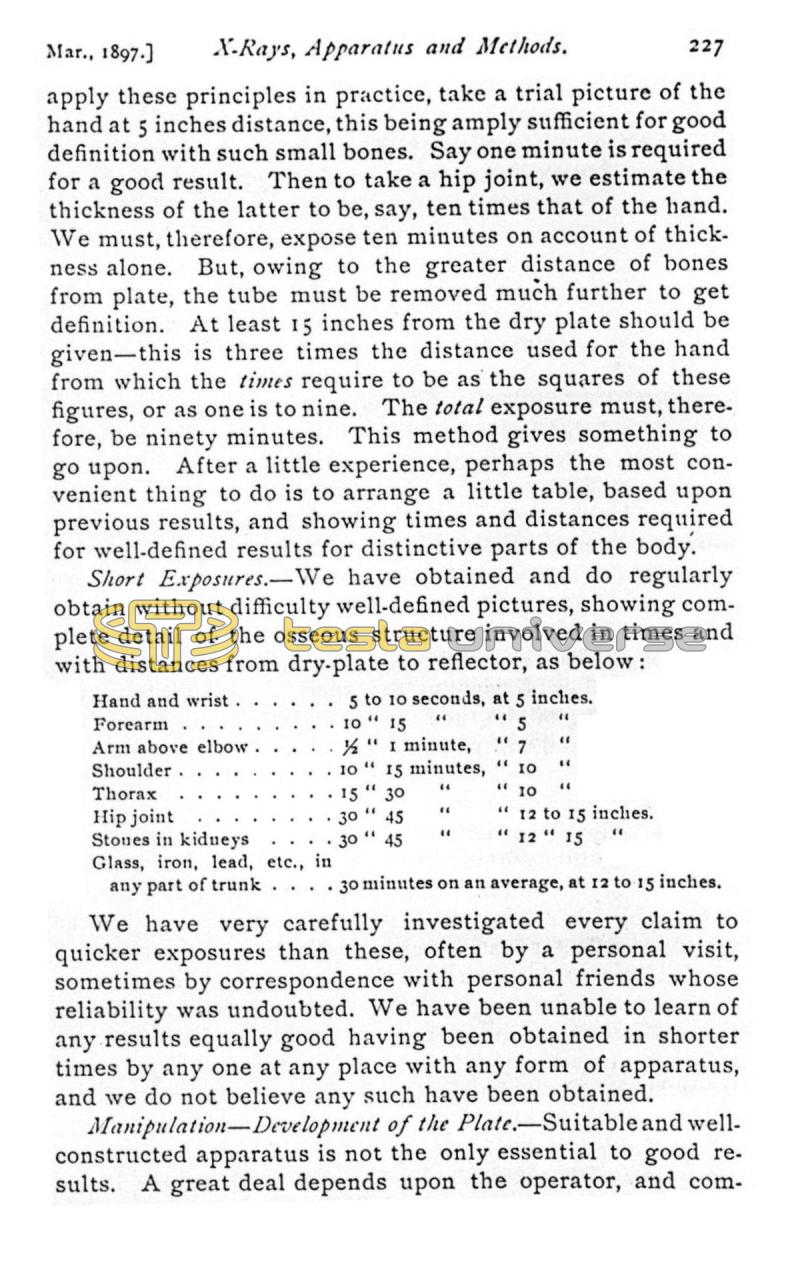 X-Rays, Apparatus and Methods - Page 17