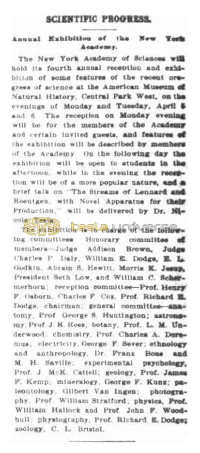 Preview of Scientific Progress - Annual Exhibition of the New York Academy article