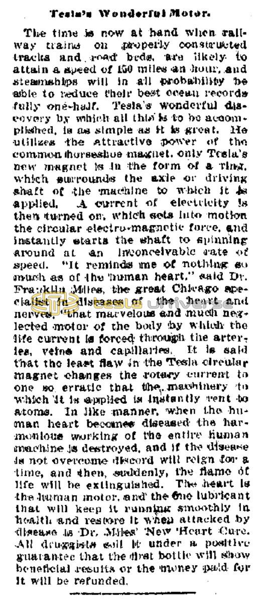 Preview of Tesla's Wonderful Motor article