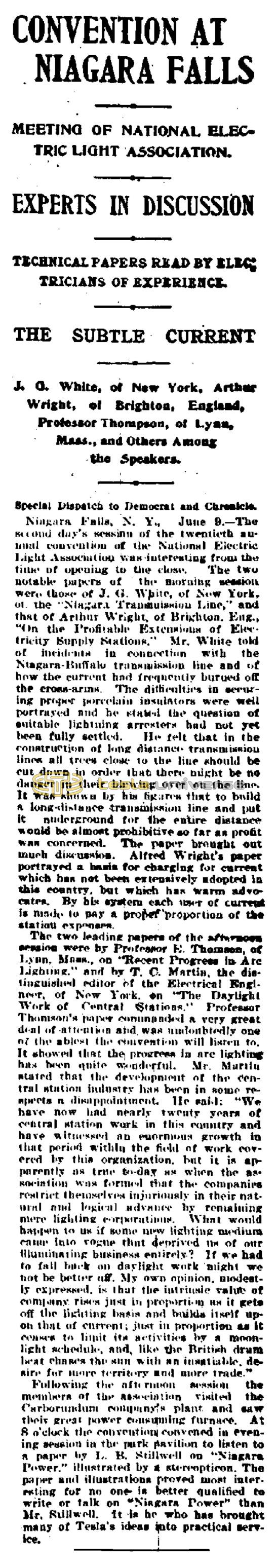 Preview of Convention at Niagara Falls article
