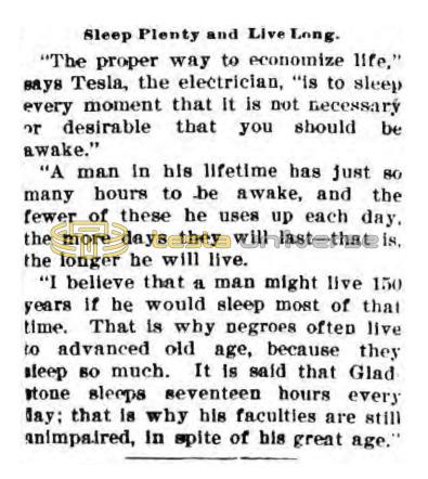 Preview of Sleep Plenty and Live Long (reprint) article