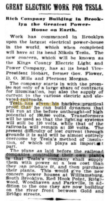 Preview of Great Electric Work for Tesla article