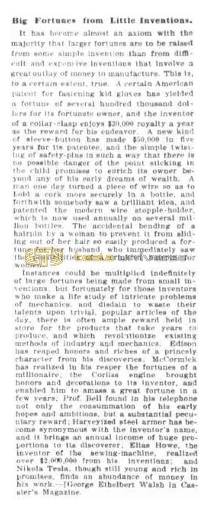 Preview of Big Fortunes from Little Inventions article